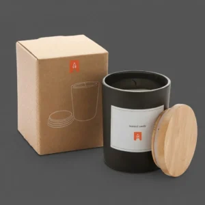 Black Candle Boxes with Logo