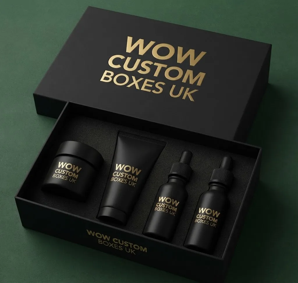 Black Cosmetic Boxes