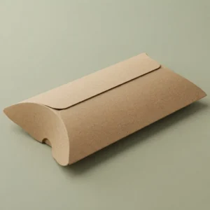 Brown Pillow Boxes with Logo