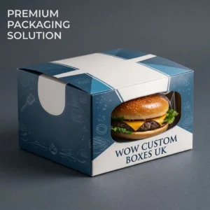 Burger Boxes with Window and Logo
