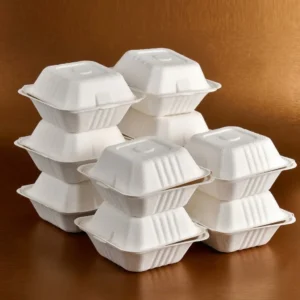 Burger Clamshell Boxes with Logo