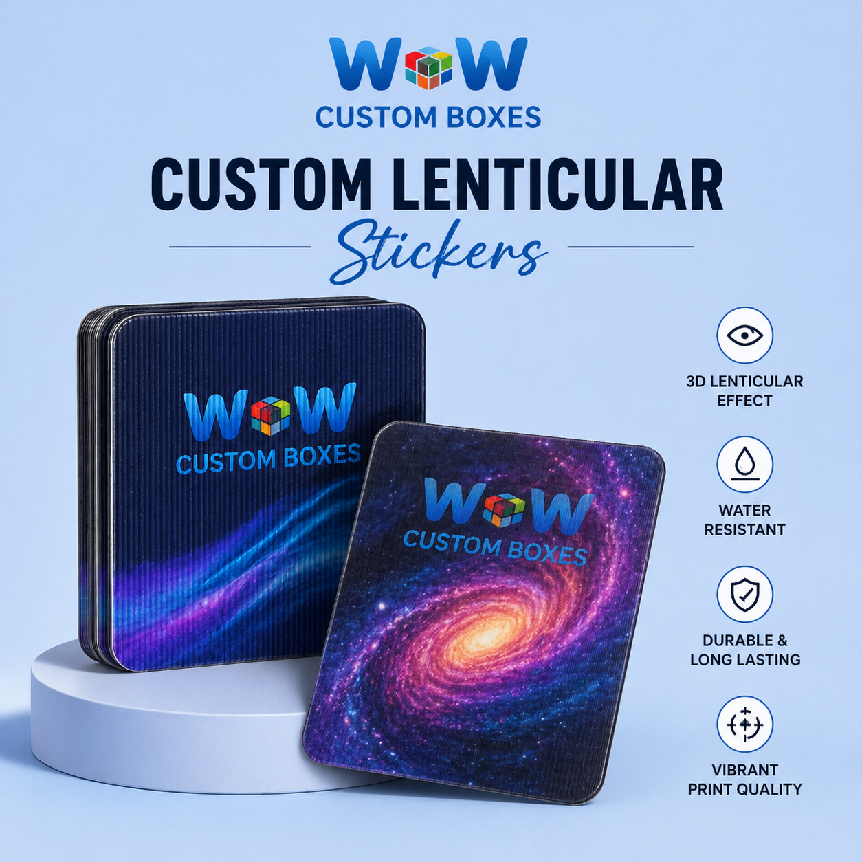 Custom Lenticular Stickers