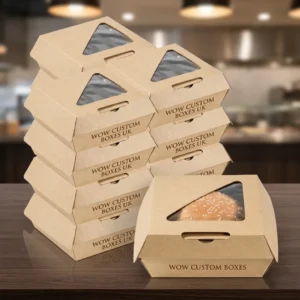 Clear Window Burger Packaging