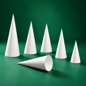 Cone Sleeves in Bright White Finish