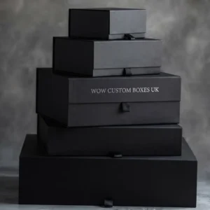 Custom Black Rigid Boxes wholesale