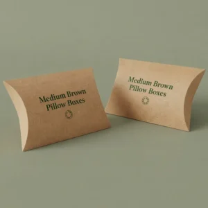 Custom Brown Pillow Boxes