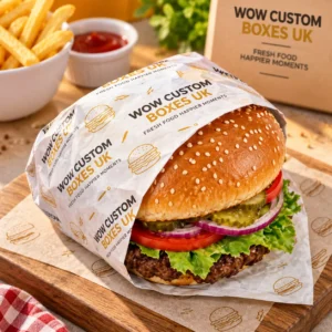 Custom Burger Wrapping Papers UK