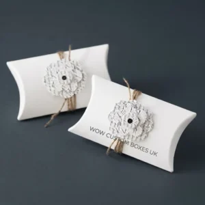 Custom White Pillow Boxes UK