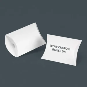 Custom White Pillow Boxes UK wholesale