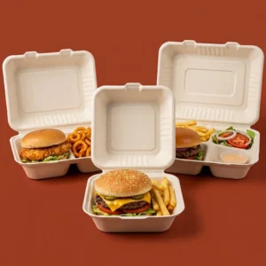 Eco-Friendly Burger Clamshell Boxes