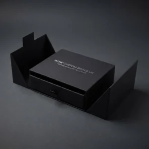 Elegant Black Rigid Box Packaging UK