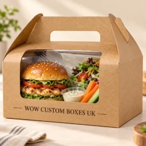 Kraft Burger Boxes with Window