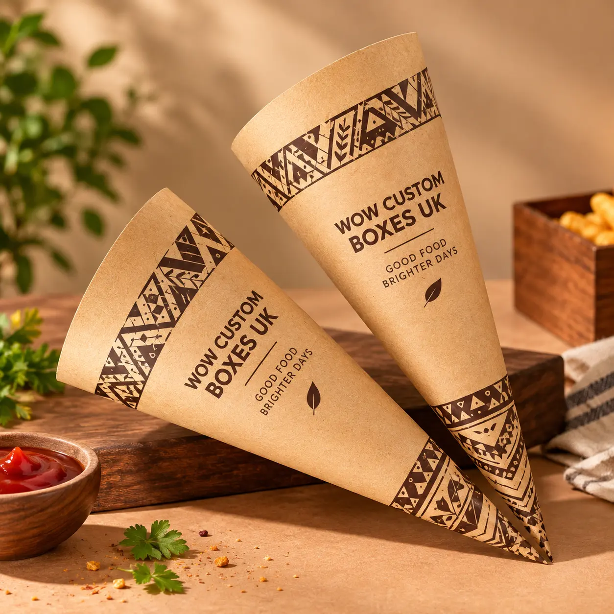 Kraft Cone Sleeves