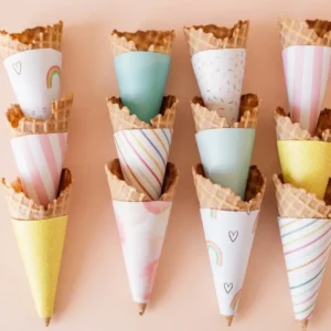 Lightweight Paper Cone Holder Sleeves
