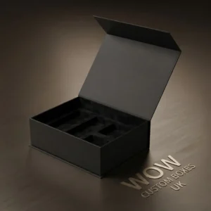 Magnetic flap rigid packaging