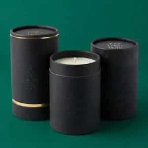 Matte Black Candle Boxes