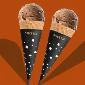 Matte Black Cone Wrap Packaging