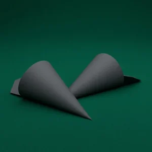 Matte Black Cone Wrap Packaging wholesale