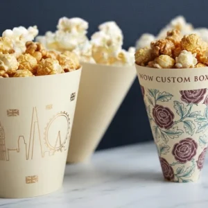 Movie Theater Popcorn Cone Sleeve