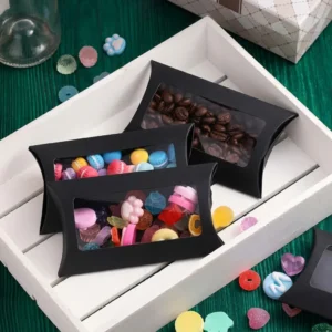 Pillow Boxes with See-Through Panel