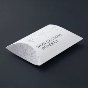 White Pillow Boxes with Logo