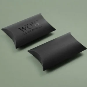 custom Black Pillow Boxes